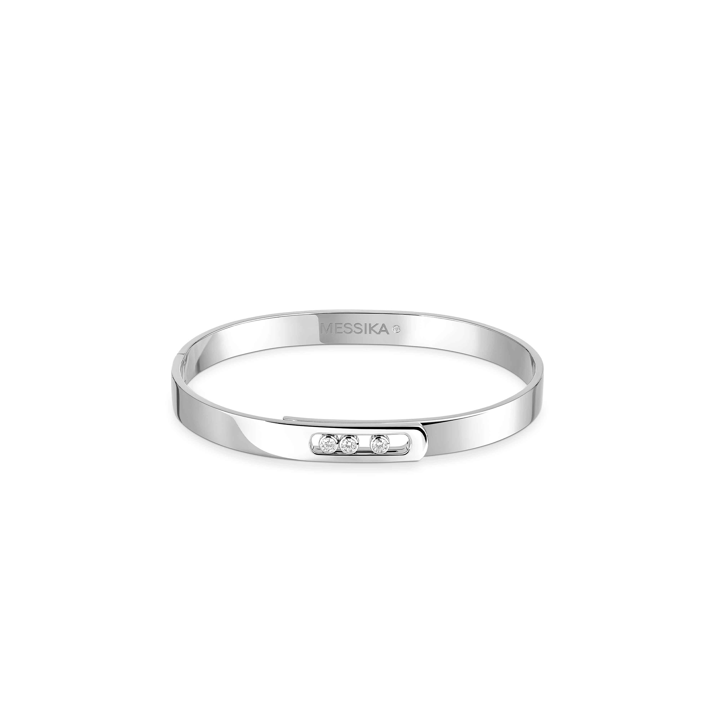 Mes1kaa move noa bangle white gold d1am0nd bracelet 06368